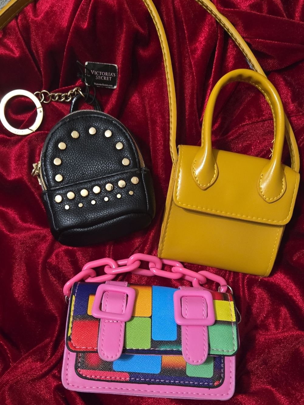 Bundle Minis, Victoria's Secret Studded Keychain Bag